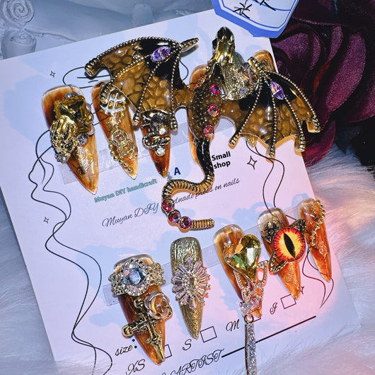 Armadura Dragón Ámbar Pintada a Mano - Estilo Personalizado Audaz - Image 9