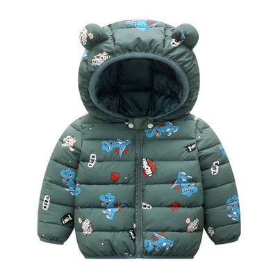 Chaqueta Acolchada Infantil con Diseño de Dinosaurio - Image 15