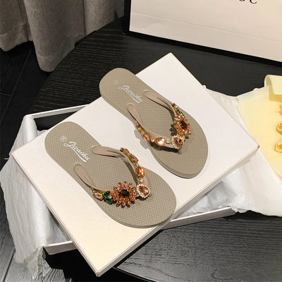 Sandalias de Playa Verano con Diamantes - Chanclas Elegantes de Alto Grado - Image 31