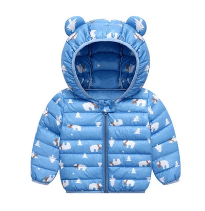 Abrigo Ligero de Algodón para Niños con Capucha Acolchada - Image 9