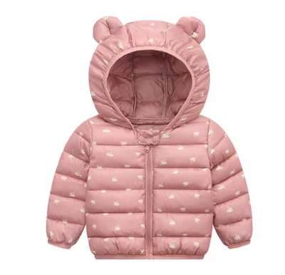 Abrigo Ligero de Algodón para Niños con Capucha Acolchada - Image 10
