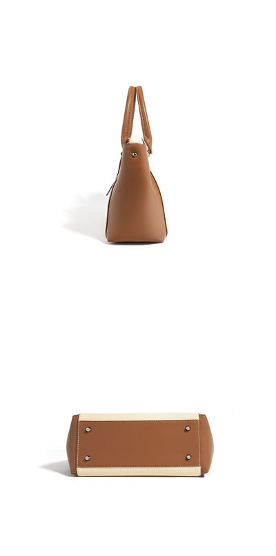 Bolso Tote de Cuero Genuino Gran Capacidad - Estilo Minimalista Versátil - Image 12
