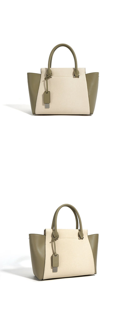 Bolso Tote de Cuero Genuino Gran Capacidad - Estilo Minimalista Versátil - Image 17