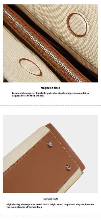 Bolso Tote de Cuero Genuino Gran Capacidad - Estilo Minimalista Versátil - Image 18