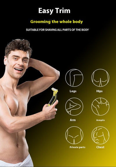 Afeitadora Eléctrica Recargable USB para Hombre - Cuerpo y Rostro Completamente Impermeable - Image 29