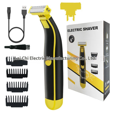 Afeitadora Eléctrica Recargable USB para Hombre - Cuerpo y Rostro Completamente Impermeable - Image 37