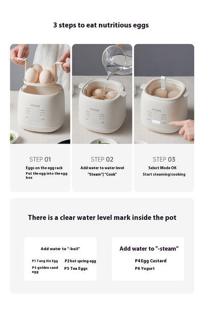 Cocedor de Huevos Automático con Apagado Inteligente - Máquina Multifunción para Desayuno - Image 13