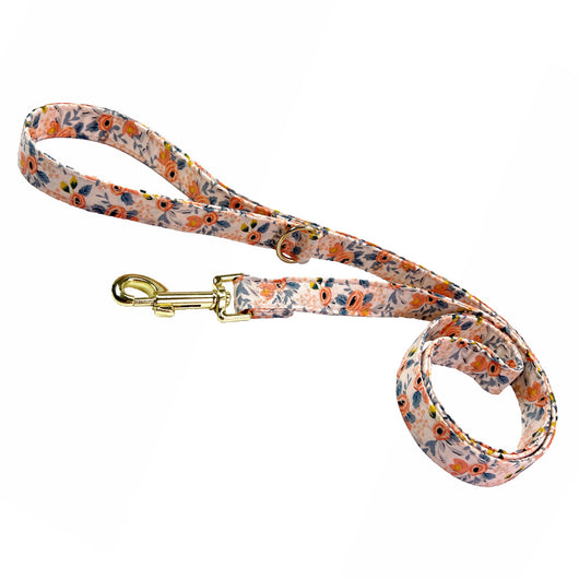 Collar Correa para Perro Mediano y Grande con Letras Personalizadas y Diseño Floral Metálico - Image 21