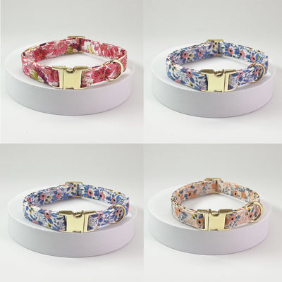 Collar Correa para Perro Mediano y Grande con Letras Personalizadas y Diseño Floral Metálico - Image 23
