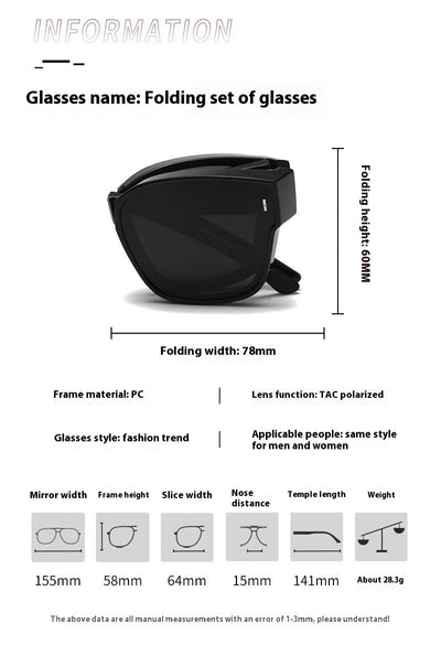 Gafas de Sol Polarizadas Plegables 2 en 1 - Diseño Minimalista - Image 14