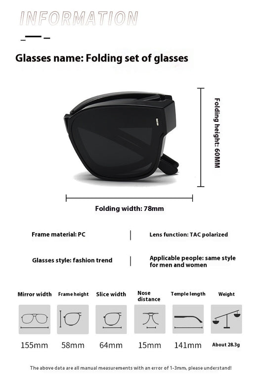 Gafas de Sol Polarizadas Plegables 2 en 1 - Diseño Minimalista - Image 14