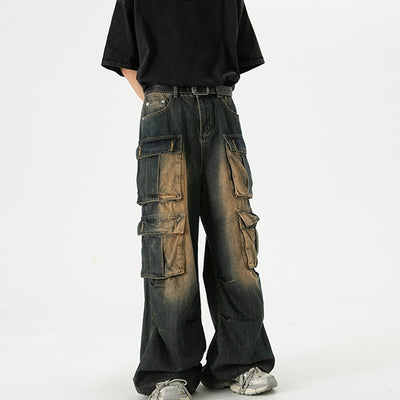 Jeans Retro Americano Desteñido con Estilo Uniforme - Image 16