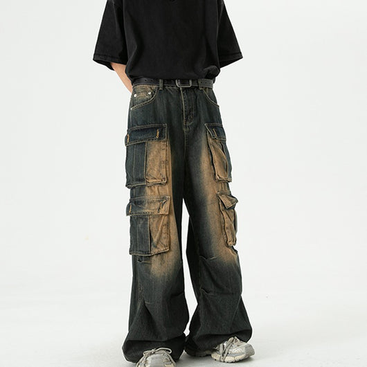 Jeans Retro Americano Desteñido con Estilo Uniforme - Image 16