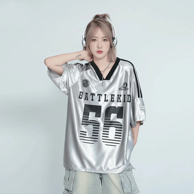 Camiseta Deportiva Raglan Escote V Manga Corta - Image 13