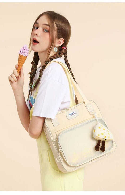 Bolsa Escolar de Gran Capacidad Estilo Japonés Minimalista para Estudiantes - Image 18
