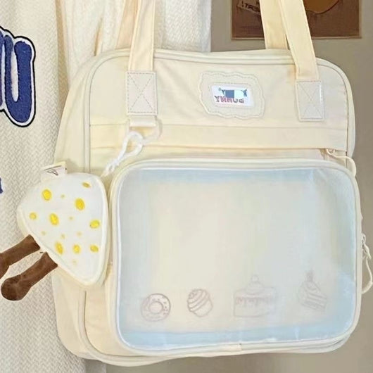 Bolsa Escolar de Gran Capacidad Estilo Japonés Minimalista para Estudiantes - Image 21