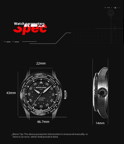 Reloj Deportivo Solar Luminoso Resistente al Agua con Carga Infinita - Image 17