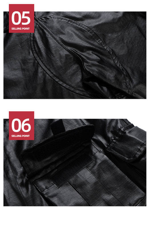 Shorts Tácticos con Recubrimiento Brillante y Multi-Bolsillos - Image 20