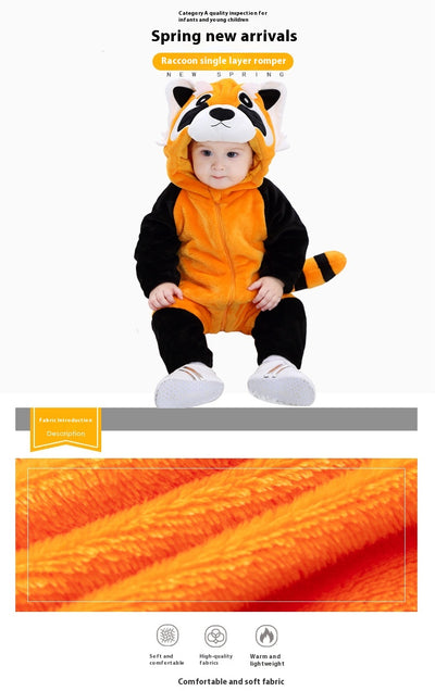 Enterito de Primavera Tolo Rabbit con Diseño Mapache - Abrigo Ligero para Bebé - Image 14