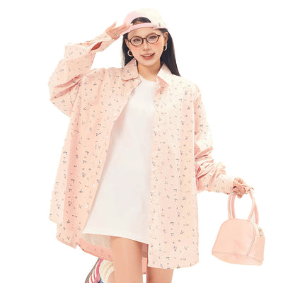 Camisa Floral Suelta Estampada Unisex - Image 44