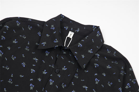 Camisa Floral Suelta Estampada Unisex - Image 45