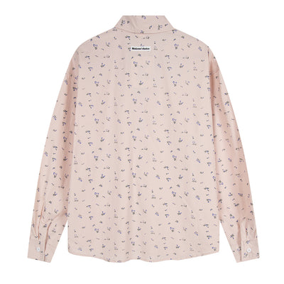 Camisa Floral Suelta Estampada Unisex - Image 46