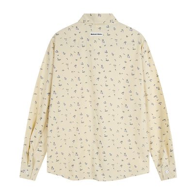 Camisa Floral Suelta Estampada Unisex - Image 48