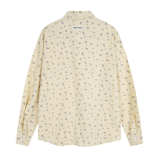 Camisa Floral Suelta Estampada Unisex - Image 48