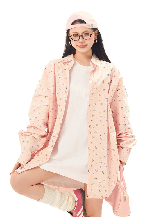 Camisa Floral Suelta Estampada Unisex - Image 50