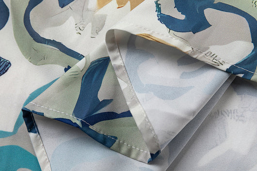 Camisa Estampada con Diseño de Flores en Óleo para Hombre - Image 21
