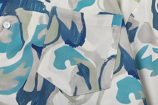 Camisa Estampada con Diseño de Flores en Óleo para Hombre - Image 24