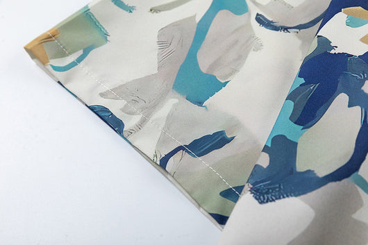 Camisa Estampada con Diseño de Flores en Óleo para Hombre - Image 27