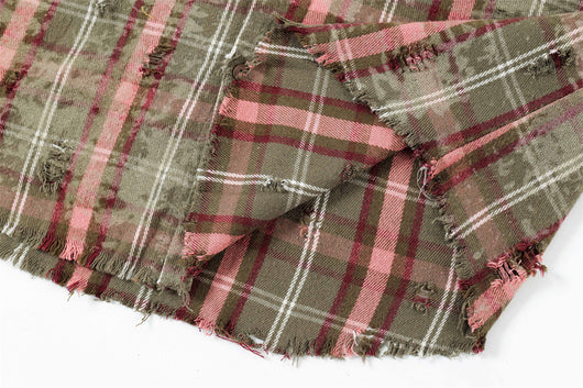 Camisa Tie-Dye Cuadros Manga Larga para Hombre - Image 21