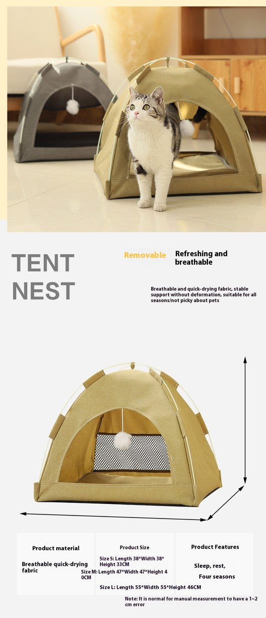 Casa Tienda Respirable para Mascotas - Interior y Exterior - Image 24