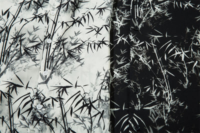 Camisa Suelta Estampado Bosque de Bambú para Hombre - Image 25