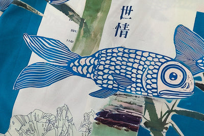 Camisa Manga Corta Estampado Peces para Hombre - Image 27