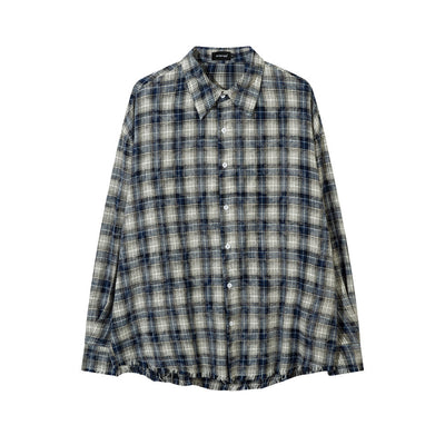 Camisa Cuadriculada Punk Suelta para Hombre - Estilo Rebelde - Image 24
