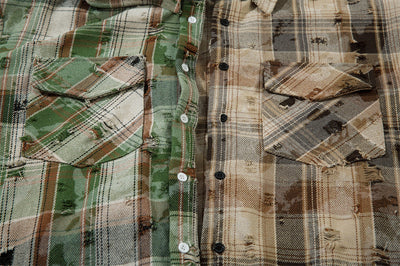 Camisa a Cuadros Suelta de Manga Larga para Hombre - Image 28