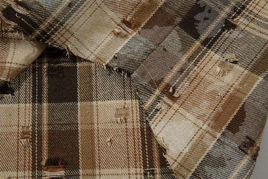 Camisa a Cuadros Suelta de Manga Larga para Hombre - Image 37