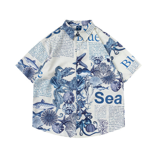 Playera Estampada Mundo Submarino para Hombre - Image 20