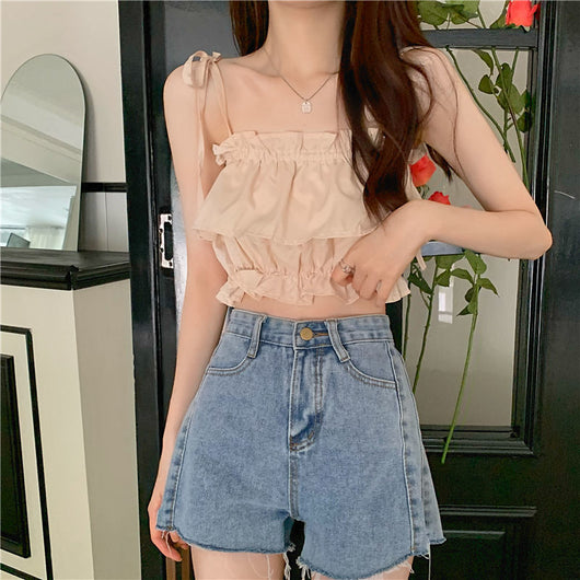 Top Fruncido Hot Girl con Tirantes Ajustables - Image 36