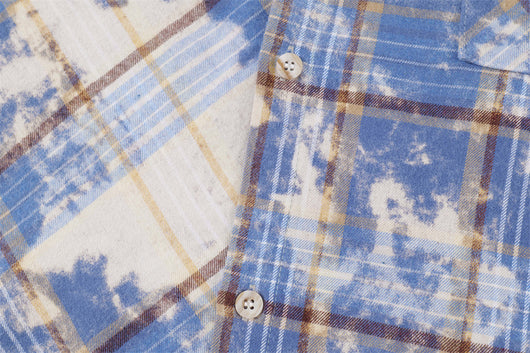 Camisa Tie-Dye a Cuadros para Hombre - Estilo Personalidad Fashion - Image 24