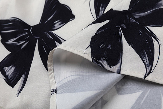 Camisa Estampada con Moño para Hombre y Mujer - Image 22