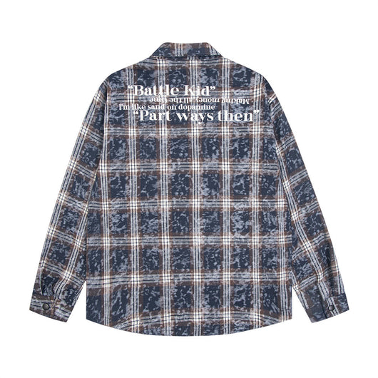 Camisa Cuadros Punk Oversized para Hombre - Image 36