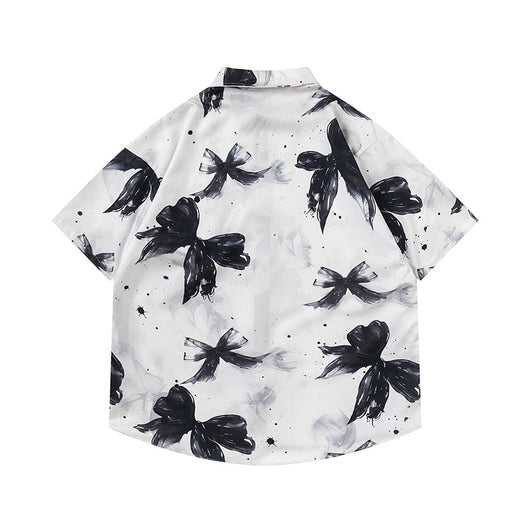 Camisa Estampada con Lazo para Hombre y Mujer - Image 26