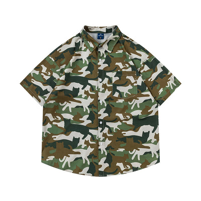 Playera Estampada Camuflaje Gato para Hombre - Image 22