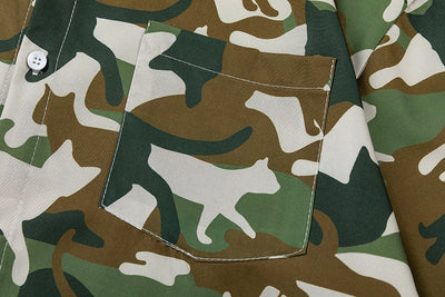 Playera Estampada Camuflaje Gato para Hombre - Image 23