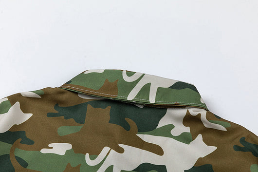 Playera Estampada Camuflaje Gato para Hombre - Image 25