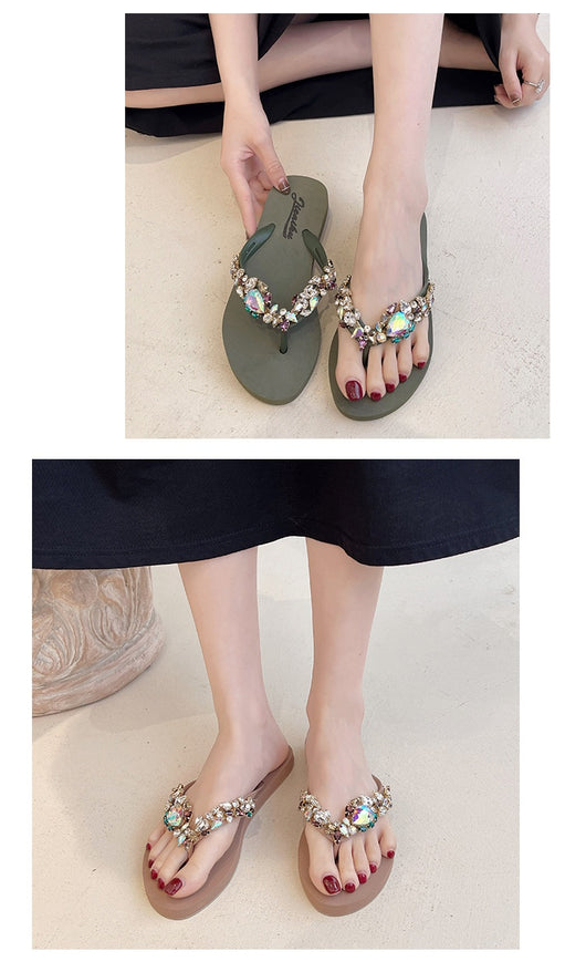 Sandalias Bohemias Planas para Playa - Chanclas Antideslizantes para Mujer - Image 33