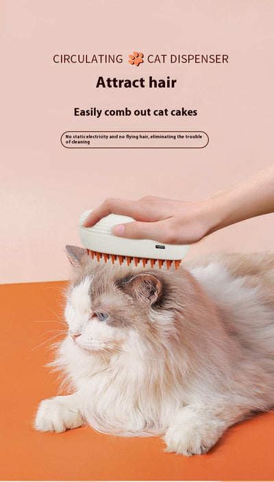 Cepillo de Vapor Recargable para Mascotas con Spray y Masaje - Image 11